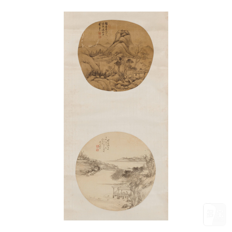 （款）居巢（1811-1865）/俞廉三（1841-1912）等晚清八家 花鳥團扇面八幀 立軸四聯屏 | VARIOUS LATE-QING ARTISTS - 图3